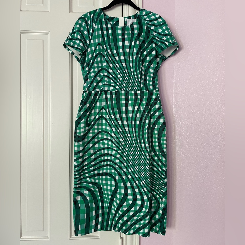 Green Plaid LK Bennett Dress